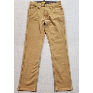 Jachs New York Men's Straight Fit Flex Waistband 5-Pocket Pants, Tan, Size‎ 32